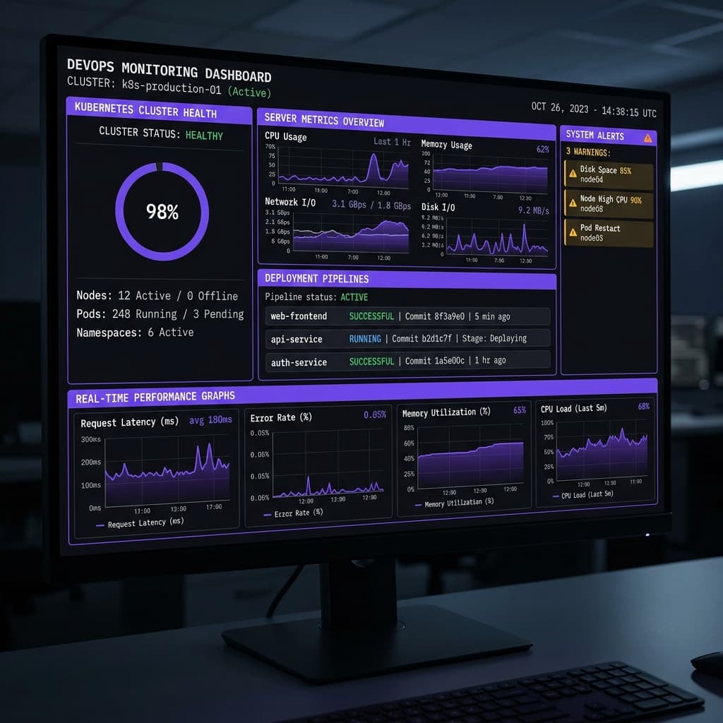 Cloud-Native Migration & DevOps dashboard