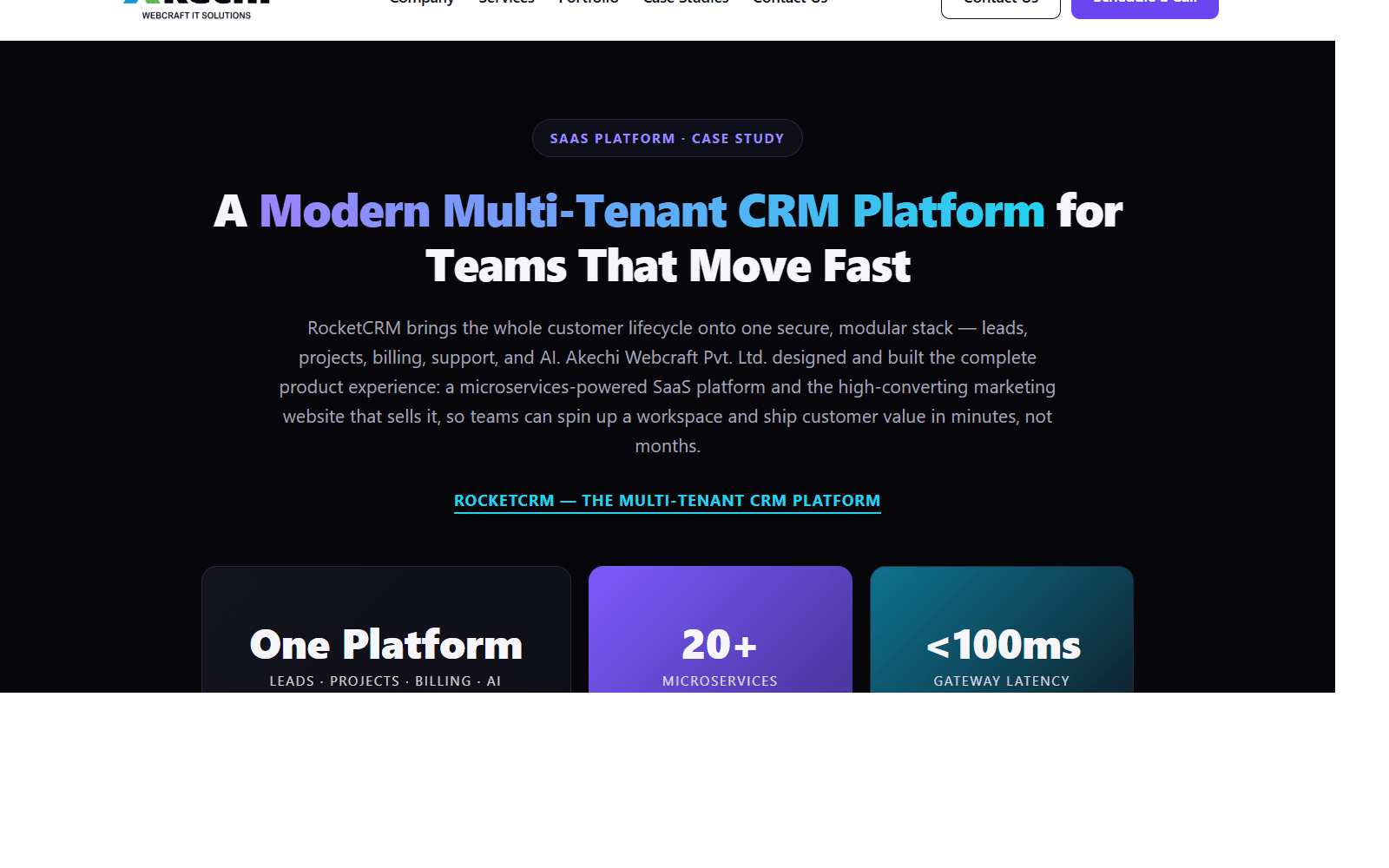 RocketCRM project visual